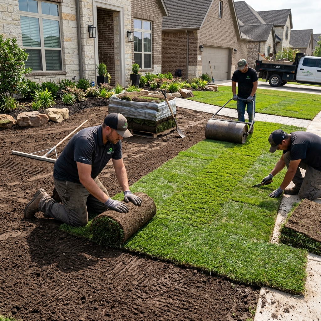 Sod installation